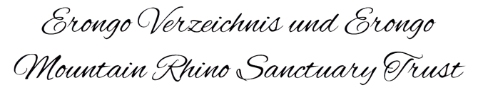 Erongo Verzeichnis und Erongo Mountain Rhino Sanctuary Trust